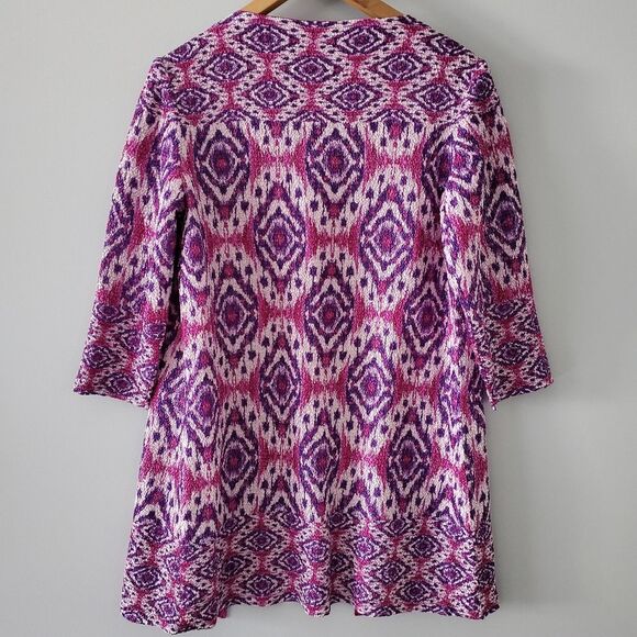 Travelers Collection Reversible Crushed Ikat Jacket Size 0 = XS - Picture 7 of 9